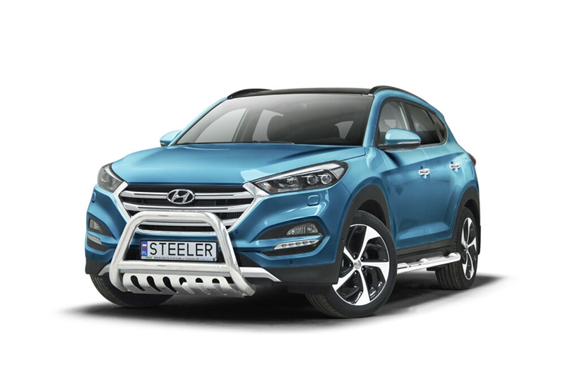 Bullbar i rustfri stål - til Hyundai Tucson Årgang 2015-2018