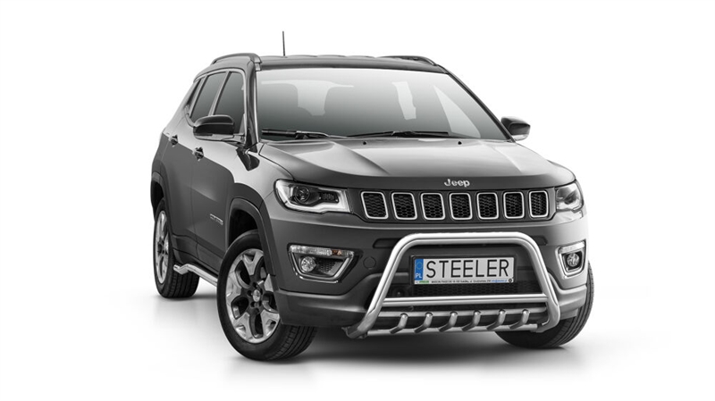 Bullbar i rustfri stål - til Jeep Compass Årgang 2017-2021