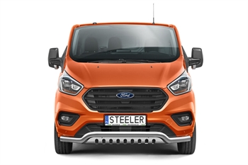 Beskyttelsesbar til forkofanger (slash bar) til Ford Transit Custom Årgang 2018-2023