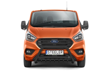 Bullbar i rustfri stål - til Ford Transit Custom Årgang 2018-2023