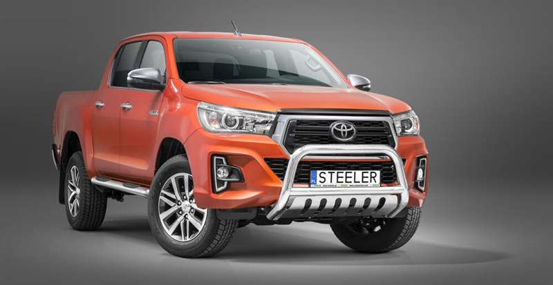 Bullbar i rustfri stål - til Toyota Hilux Årgang 2018-2021