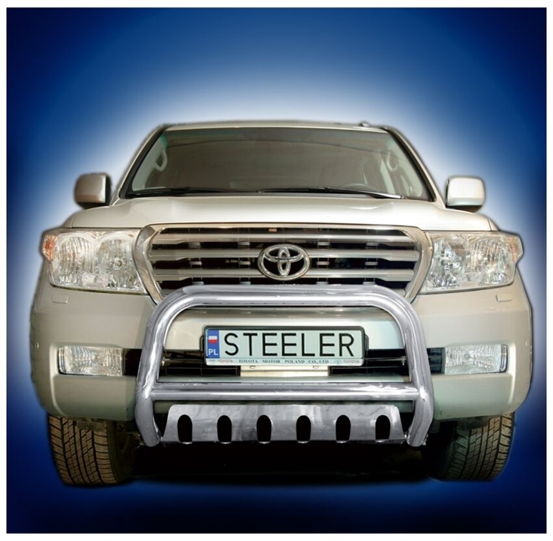 Bullbar i rustfri stål - til Toyota Land Cruiser 200 Årgang 2007-2012