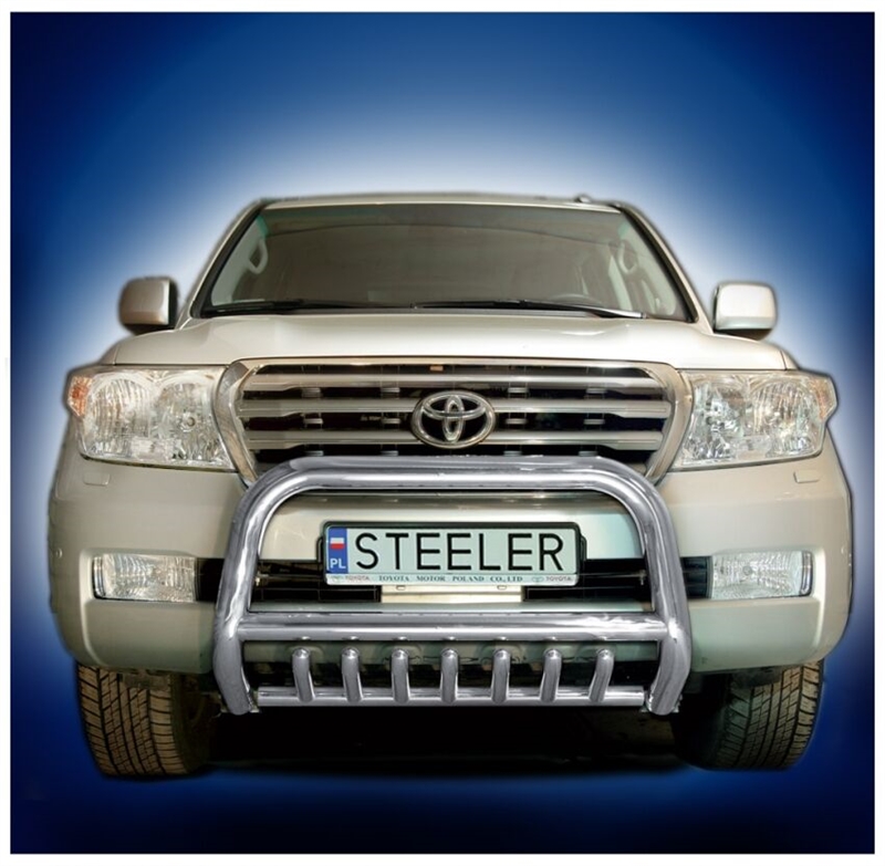 Bullbar i rustfri stål -  til Toyota Land Cruiser 200 Årgang 2007-2012