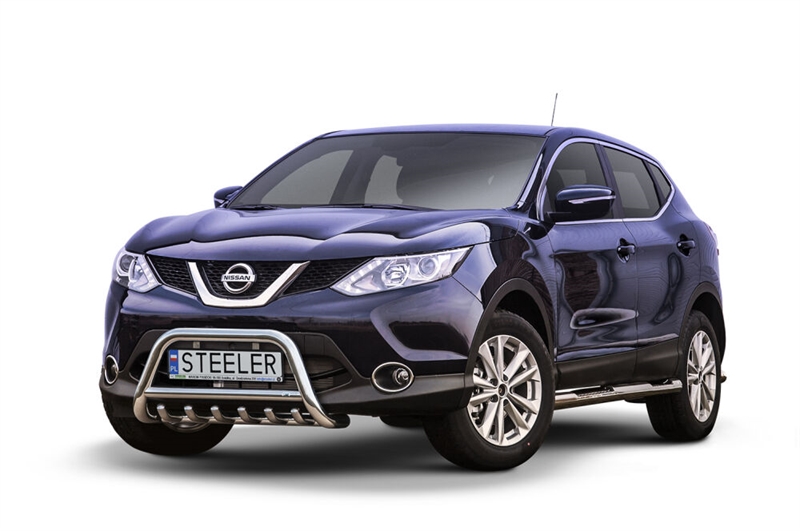 Bullbar i rustfri stål - til Nissan Qashqai Årgang 2013-2017