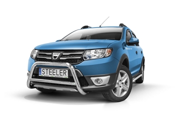 Bullbar i rustfri stål - til Dacia Sandero Stepway Årgang 2012-2016