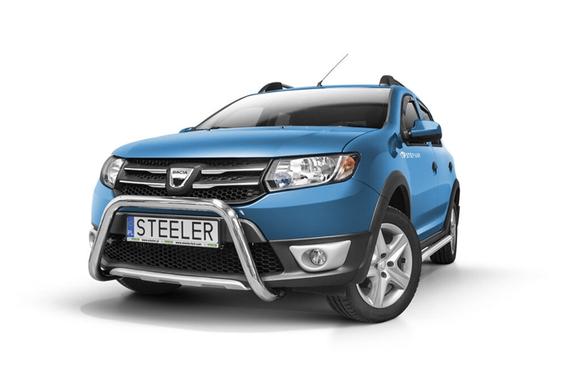 Bullbar i rustfri stål - til Dacia Sandero Stepway Årgang 2012-2016