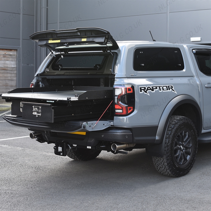 Hardtop fra Aeroklas Commercial Pop-up side door med centrallås til Ford Ranger Raptor Double Cab Årgang 2023+ 